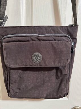 Kipling Dark Brown Messenger Crossbody Bag